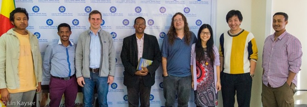 Deputy Minister of Science and Technology (between Lin Kayser and Ben Goertzel): Photo courtesy of Lin Kayser